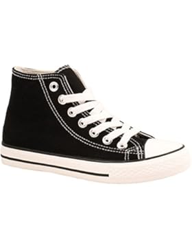 Elara Unisex Kult Sneaker | Bequeme Sportschuhe für Damen und Herren | High Top Textil Schuhe|Chunkyrayan