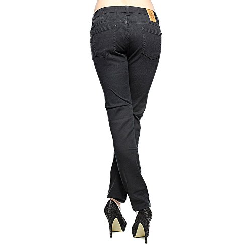 Blue Banana Plain Skinny Fit Jeans (Black) - (10 UK)