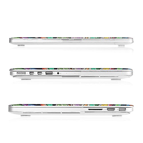 Fintie MacBook Pro 13 Retina Hülle (NO CD-ROM Drive) – Ultra Slim Plastik Hartschale Schutzhülle Snap Case für Apple MacBook Pro 13.3 Zoll mit Retina Display (A1502 / A1425), Liebesbaum - 4