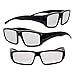 Price comparison product image 3 PCS Plastic Solar Eclipse Glasses Cool Style and Look Eyewears with Carry Case CE and ISO Certified Safe Shades for Direct Sun Viewing