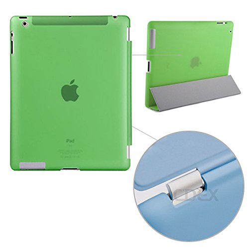 doupi® Smart Cover für iPad 2 3 4 mit Smart An/Aus Funktion Etui Schutz Hülle Kunstleder Schutzhülle Ständer Tasche grün - 2