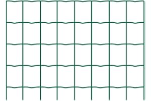 RETELANDIA L'OUTLET DELLE RECINZIONI RETELANDIA - Rotolo 5, 10 o 25 m Rete Metallica Zincata Plastificata Elettrosaldata per Recinzione, maglia 6x7.5 cm - h 1x5 m