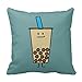 Produktbild AHArtSaleStore O29L Boba Pearl Bubble Tea Throw Pillow 18 X 18 Square Pillowcase