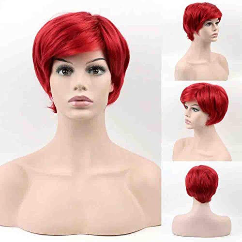 MEIYA Peluca de Color for Mujer, Lolita, Corto, Rizado, con Cola de Caballo, Cosplay, Peluca sintética de Alta Densidad, Peluca de Cosplay, Pelucas de Pelo de Fibra Resistente al Calor