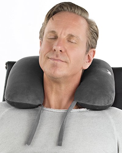 daydream: patentiertes 3-in-1 Nackenkissen mit Mikroperlen, grau (N-5502) - 3