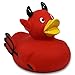 Produktbild HC-Handel 916729 Vinyl Badeente Teufel Gummiente 6 cm Rot