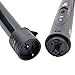 CkeyiN® 5 in 1 Multifunction Interchangeable Hair curlers Kit with Heat Resistant Glove Hair Styler Tools Curling Iron Curler Wand Tongs Set Crimping Iron for Women (Black)