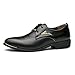 Produktbild BAINASIQI Herrenschuhe Herren Schnürhalbschuhe Elegant Businessschuhe Lederschuhe Hochzeit Schuhe (EU 41, Schwarz-1)