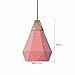 Produktbild GZLOFT Vintage Pendelleuchte Deckenleuchte Hänge lampe Kronleuchtern Massivholz einfache Restaurants Bügeleisen Rosa 22 x 30 cm.