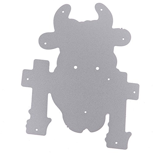Amazingdeal365 niedliche Kuh Metall Form Schablonen Schneiden DIY Dekor Sammelalbum Karten Buchzeichen Lesezeichen als Geschenk für Freunde Geburtstag Kinder,Kindergarten Hobby Schule Handarbeit Unterricht usw. Ein tolles Geschenk! - 5