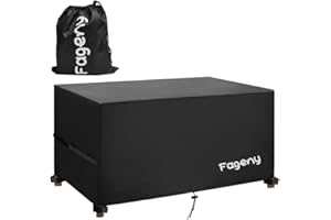 Fageny Outdoor Garden Furniture Covers Waterproof, 125x63x74cm Tear Resistant Oxford Fabric Outdoor Patio Table Covers Waterproof, Windproof, Anti-UV, Outdoor Garden Table Cover Rectangular