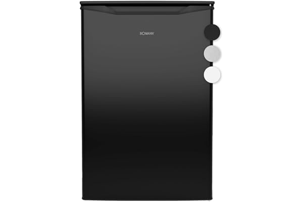 Bomann® Frys, 87 L, Energieffektiv, tyst och kompakt, ≤ -18 °C, steglöst justerbar, 3 lådor och isbitslåda, 4-stjärnigt frysfack, vändbart dörrgångjärn, GS 7253
