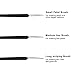 eBoot Nail Art Brushes Drawing Painting Pen Brush, Set of 3