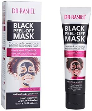 Natural Charcoals Blackhead Peel-off Mask,Deep Cleansing Acne Oil Contorl for Nose,Forhead,Chin Area,Purifying Blackhead Remover Mud Face Mask, 60ml for All Skin Type