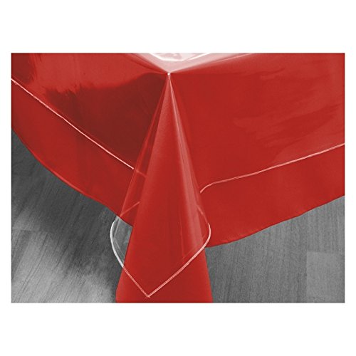 Tischdecke rechteckig transparent 140x200 cm CRISTAL