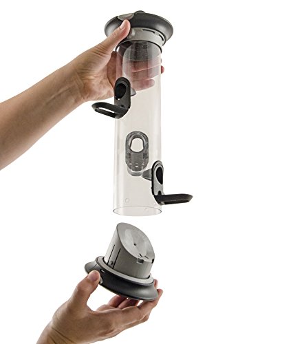 CJ Wildlife 310990619 Wildvogel-Futter-Säule „Apollo“ 4 Öffnungen (EasyClean) Futterstation Wildvogel-Futtersäule - 3