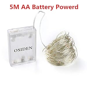 WSYYWD Led String Lights Silver Wire Garland Home Christmas Party Decoration (Without Battery) 3 Pcs 5m Aa Type Purple