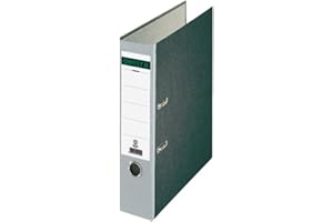 Centra 220127 Standard-Ordner (grauappe RC, mit Wolkenmarmor-Papier-Kaschierung, A4, 8 cm Rückenbreite) grau