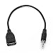 Produktbild Welove 3.5mm Male AUX Audio Plug Jack To USB 2.0 Female Converter Cable Cord Car MP3
