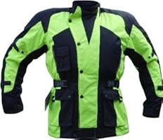 High Visibility Motorcycle Jacket - Waterproof Thermal Vented & Armoured (50")