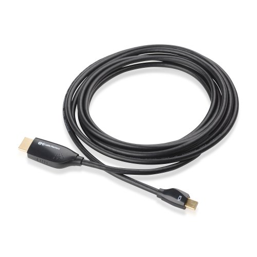 Cable Matters – Vergoldete Mini DisplayPort / Thunderbolt auf HDMI Kabel mit Audio – Schwarz 3m - 2