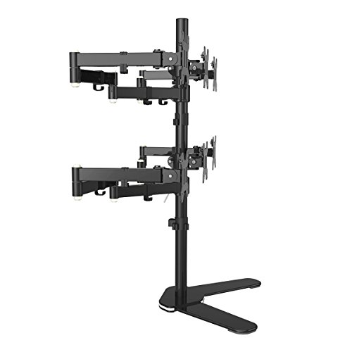 Suptek ml68126 Hex 6 Sechs Computer-Monitor Bildschirm freistehend Schreibtisch Ständer Halterung Setup Robuste, verstellbare bis zu 15,2 x 68,6 cm Displays neigbar schwenkbar Drehen - 5