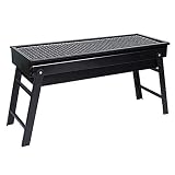 ● Ligero y portátil, cinturón portátil liviano para parrilla de camping, tamaño de parrilla 20 * 60 cm, grosor plegable de 7 cm, gran espacio, fácil de transportar
