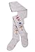 Weri Spezials Baby and Children Tights, Ornaments of Flowers , Silver