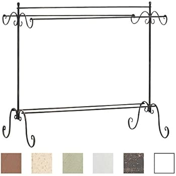 VINTAGE BADREGAL WEISS HANDTUCHREGAL HANDTUCHHALTER SHABBY CHIC: Amazon