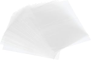 PATIKIL 35x30mm Perforado Retráctil Bandas, 400 Paquete PVC Calor Retráctil Envoltura Banda Ajuste Tapa Diámetro 0.59 a 0.83 Pulgadas para Frascos Latas, Trasparente