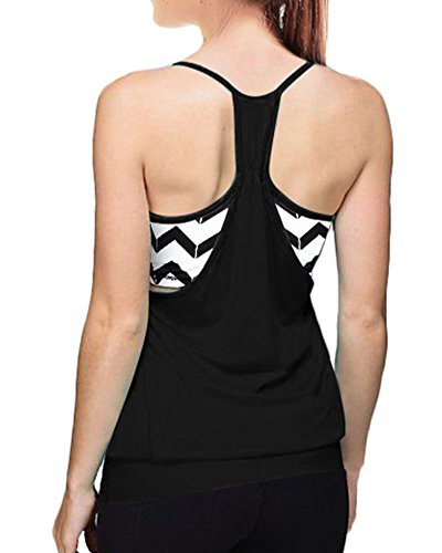 Damen Stoßfest BH Tank Top Fitness Sport-und Weste - 4