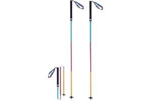 Bastoni da trekking pieghevoli, bastoncini da trekking leggeri in alluminio, 110/120 cm, regolabili, Aonijie, ultraleggeri per bastoni