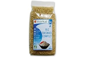 MARKAL Riz Basmati complet 500G Bio -