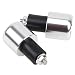 Produktbild 2 x LENKERGEWICHTE Lenker scooter Stabilisatoren Lenkerenden Motorrad 7/8 22 mm Silber
