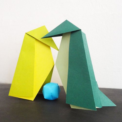 Origami-Papier, Komplementärfarben, 100 Bögen - 4