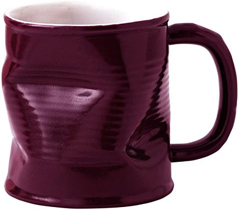 Squashed Tin Can Mug Purple 7.8oz/220ml | Crumpled Mug, Squashy Mug, Tin Can Cup, Coffee Mug, Cocktail Mug