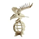 Holz 3D-Puzzle-Spiel Kinderhandwerk Bausteine Spielzeug   pädagogisches Spielzeug - Adler, 26x15cm