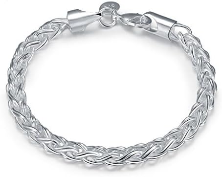 Natthom New. vogue Jewelry Classic 925 Sytle for women solid Silver Jewelry bracelet + velvet pouch