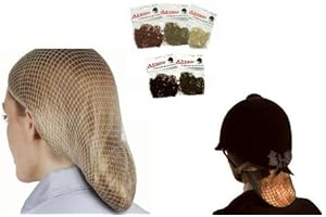 WILLIAM HUNTER EQUESTRIAN Equitation/ Concours Hippique Résille Pour Cheveux (pack de 2) Choissisez Blond, Châtain Clair, Châtain, Marron Foncé ou Noir.