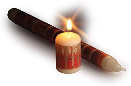Festive Mini Pillar Candle 6cm x 4cm (Pack of 30)