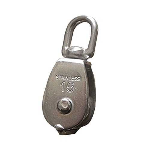 Preisvergleich Produktbild Tenflyer Edelstahl 304 einzelnes Rad Swivel Flaschenzug Loading