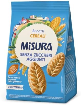 Misura Dolcesenza Biscotti ai Cereali | Senza Zuccheri Aggiunti | Confezione da 300 grammi