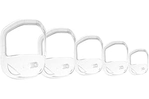 OULENSY 5 Größen/Set Spitzbart-bart Shaper Beard Styling-Schablone Bart Shaping-Tool Mode Goatee Shaving Vorlage Goatee Trimming Zubehör Für Männer