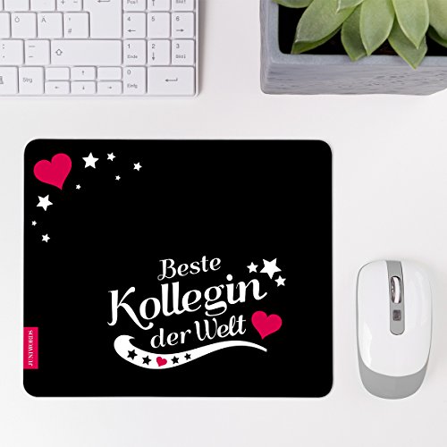 Wandkings Mousepad / Mauspad mit Schriftzug „Beste Kollegin der Welt“ – Design wählbar – ideales Geschenk für die Kollegin – MOTIV 7 - 3