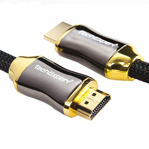Cable HDMI 2.0 Profesional 2M- 3D - Alta Velocidad con Ethernet - Full HD 1080p - Ultra HD 2160p - Digital Cinema 4K - Conectores chapados en Oro