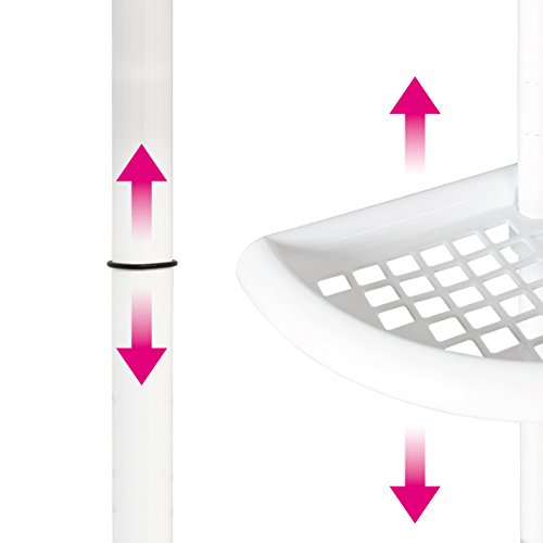 bremermann® Teleskop-Eckregal, weiß, Position variabel, Höhe bis max. ca. 280 cm - 3