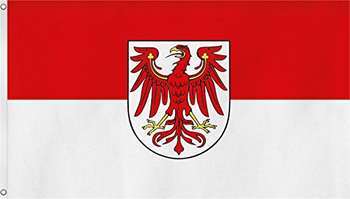 normani Bundesland Fahne, Grösse: ca. 90x150 cm, Ordentliche Qualität - Keine hauchdünne Ware - Stoffgewicht ca. 90 gr/m2, Reissfest, für Aussenbereich geeignet Farbe Brandenburg normani Bundesland Fahne, Grösse: ca. 90x150 cm, Ordentliche Qualität - Keine hauchdünne Ware - Stoffgewicht ca. 90 gr/m2, Reissfest, für Aussenbereich geeignet Farbe Brandenburg