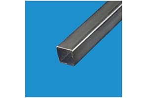 Commentfer - Tubo de acero cuadrado 60 x 60 mm, grosor en mm, 5 mm, longitud en metros, 1 metro, secciones en mm, 60 x 60 mm