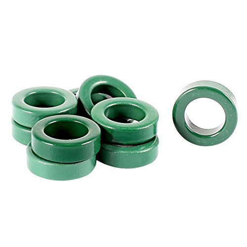 10 pcs 14 mm Durchmesser Parallelkapazität Ferrit Kerne grün Ebenen zusammengefügt Trafo innen