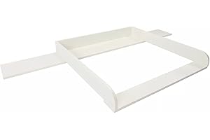 PuckDaddy Matelas à Langer Levi - 160x80x10 cm, Matelas à Langer en Bois MDF Blanc, Table à Langer Compatible avec Les commodes IKEA Hemnes, matériel de Fixation pour Montage Mural Inclus